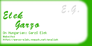 elek garzo business card